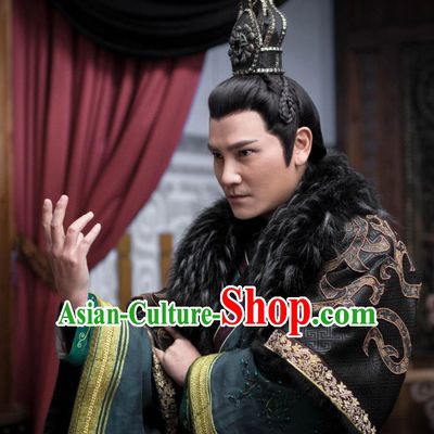Drama Demon Catcher Zhong Kui Chinese Ancient Swordsman Yang Sibo Costume and Headpiece Complete Set