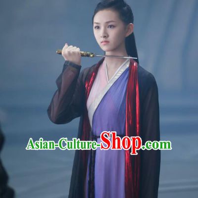 Chinese Ancient Noble Lady Tang Qian Er Dress Historical Drama The Great Ruler Costume and Headpiece for Women