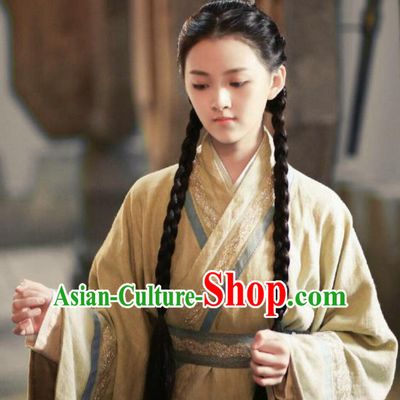 Chinese Ancient Nobility Lady Tang Qian Er Dress Historical Drama The Great Ruler Costume and Headpiece for Women