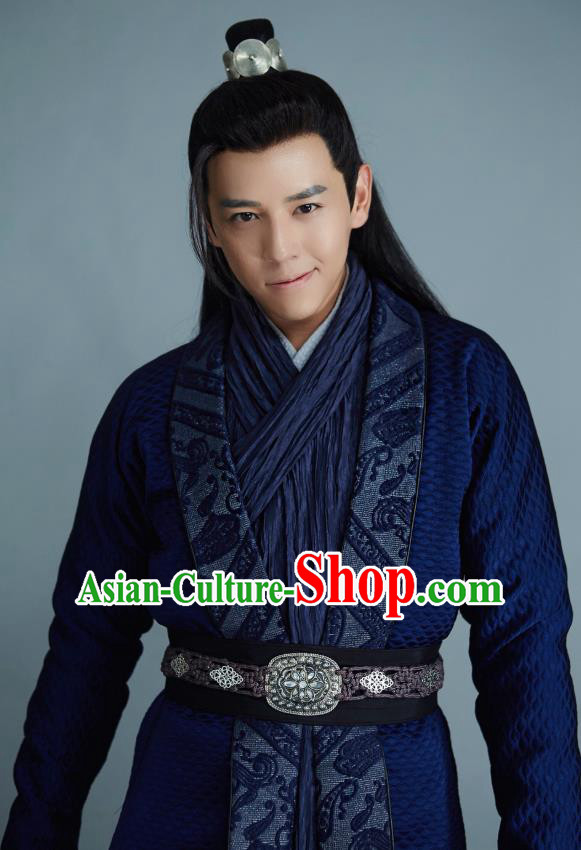Drama Cinderella Chef Chinese Ancient Swordsman Chen Yang Costume and Headpiece Complete Set Drama Cinderella Chef Chinese Ancient Swordsman Chen Yang Costume and Headpiece Complete Set