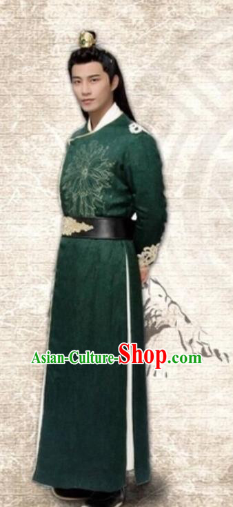 Drama Cinderella Chef Chinese Ancient Prince Xia Chunyu Costume and Headpiece Complete Set Drama Cinderella Chef Chinese Ancient Prince Xia Chunyu Costume and Headpiece Complete Set