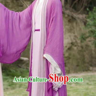Chinese Ancient Heaven Emperor Dong Hua Drama Sansheng Sanshi Pillow Eternal Love of Dream Costume and Headpiece Complete Set
