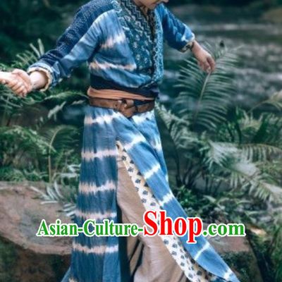 Drama The Dark Lord Chinese Ancient Ming Dynasty Castellan Ye Xiaotian Costume and Headpiece Complete Set