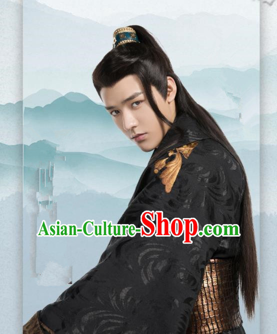 Drama Jueshi Qianjin Chinese Ancient Prince Zhong Wumei Costume and Headpiece Complete Set Drama Jueshi Qianjin Chinese Ancient Prince Zhong Wumei Costume and Headpiece Complete Set