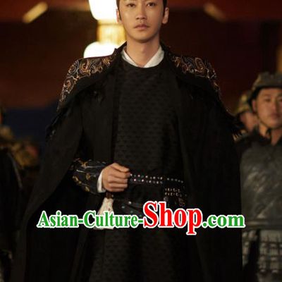 Chinese Ancient Prince Hanfu Clothing and Headwear Drama Love of Thousand Years Ting Yuan Historical Costumes