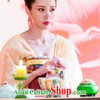 Chinese Ancient Imperial Consort Ru Hanfu Dress Historical Drama Mengfei Comes Across Costumes and Headpiece for Women