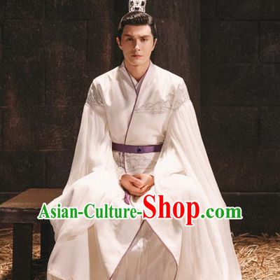 Chinese Ancient Emperor Song Xuanren Drama Sansheng Sanshi Pillow Eternal Love of Dream Costume and Headpiece Complete Set