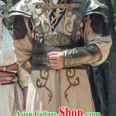 Chinese Ancient Swordsman Xiao Qianqiu Clothing and Jade Hairpin Drama The Taosim Crandmaster Costumes and Headwear
