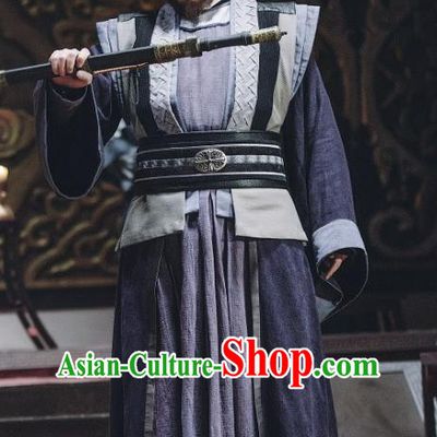 Chinese Ancient Swordsman Clothing and Headwear Drama Tang Dynasty Tour General Cheng Yaojin Costumes