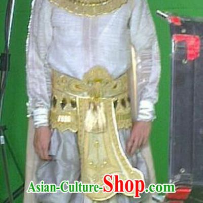 Chinese Ancient Prince of Piao Kingdom Clothing and Headwear Drama Legend of Southwest Dance and Music Shu Nantuo Costumes
