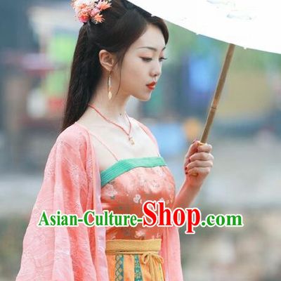 Chinese Ancient Oiran Historical Costumes and Hairpins Drama the Birth of the Dream King Courtesan Ye Qingqing Pink Dresses