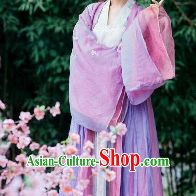 Chinese Ancient Historical Costumes Drama Princess at Large Noble Lady Ji Xinyan Purple Hanfu Dress and Hair Accessories