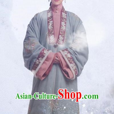 Chinese Ancient Garment Manchu Apparels Qipao Dress and Hair Jewelries Drama Dreaming Back to the Qing Dynasty Concubine Zheng Costumes