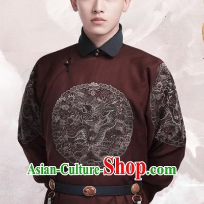 Chinese Ancient Fourteen Prince Garment Manchu Costumes Drama Dreaming Back to the Qing Dynasty Aisin Gioro Yinti Gown Apparels