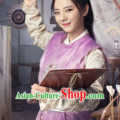 Chinese Ancient Female Swordsman Dress Apparels Garment and Hairdo Crown Drama To Get Her Princess Tu Siya Costumes