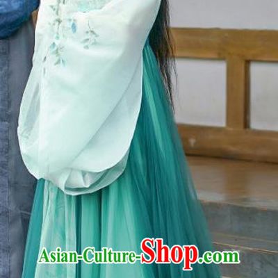 Chinese Ancient Princess Green Dress Apparels Garment and Hair Accessories Drama To Get Her Royal Lady Lin Zhengzheng Costumes