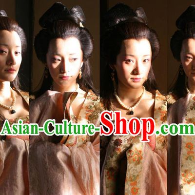 Chinese Ancient Princess Gaoyang Apparels Garment Court Lady Hanfu Dress and Headpieces Drama Control by Zhen Guan Costumes
