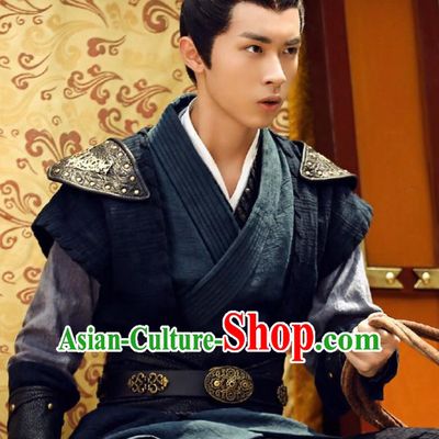 Chinese Ancient Knight Hao Yue Apparels Garment and Hairdo Crown Wuxia Drama The King of Blaze Swordsman Costumes