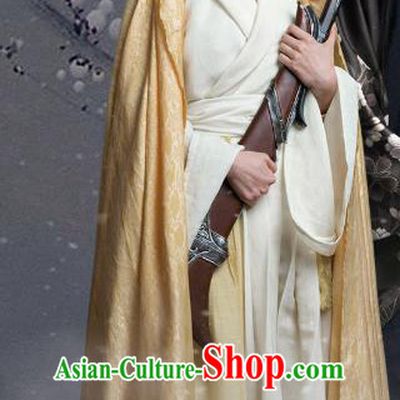 Chinese Ancient Female Blade Apparels Garment Costumes and Headdress Wuxia Drama The Lost Swordship Heroine Xiao Nanping Dress