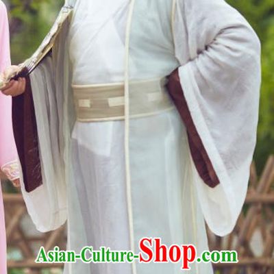 Chinese Ancient Castellan Apparels Costumes and Headwear Wuxia Drama Xiya Xia Swordsman Leader Zuo Qiuzi Garment