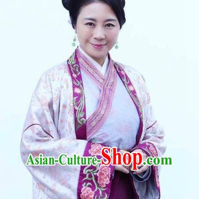 Chinese Ancient Ming Dynasty Mistress Dress Apparels Costumes and Headpieces Drama Legend of the Concubinage Rich Dame Garment