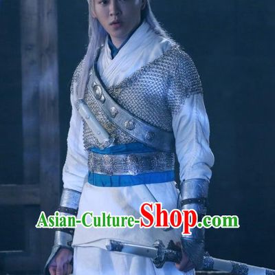 Chinese Ancient Song Dynasty Swordsman Garment Clothing and Headpieces Drama Kai Feng Qi Tan Knight Bai Yutang Apparels