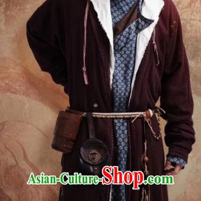 Chinese Ancient Physician Tang Dynasty Apparels Garment and Headwear Drama Wu Xin The Monster Killer Swordsman Shang Qingtian Clothing