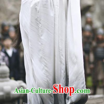 Chinese Ancient Witch Hanfu Dress Tang Dynasty Apparels Costumes and Headdress Drama Wu Xin The Monster Killer Sorceress Liu Qingluan Garment