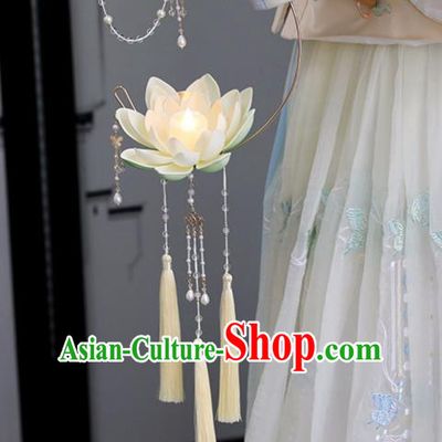 Chinese Ancient Little Yellow Lotus Lantern Women Accessories Lantern Festival Lamp