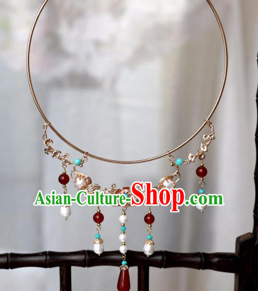 Chinese Ancient Princess Golden Carps Necklace Women Accessories Necklet Jewelry Chinese Ancient Princess Golden Carps Necklace Women Accessories Necklet Jewelry