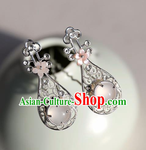 Chinese Ancient Chalcedony Hair Clips Headwear Women Hair Accessories Ming Dynasty Lute Hairpins Chinese Ancient Chalcedony Hair Clips Headwear Women Hair Accessories Ming Dynasty Lute Hairpins