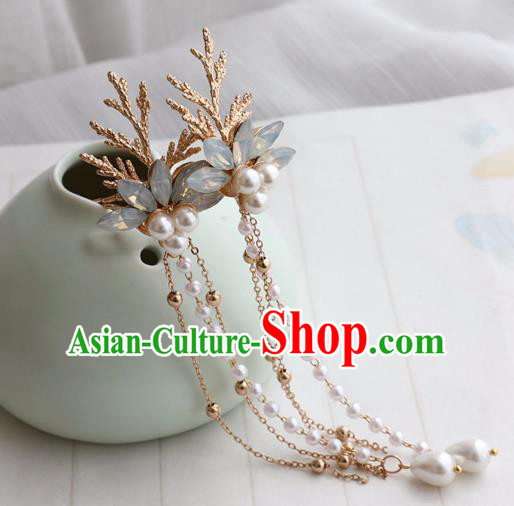 Chinese Ancient Women Blue Crystal Hair Clips Hairpin Headwear Hanfu Hair Accessories Chinese Ancient Women Blue Crystal Hair Clips Hairpin Headwear Hanfu Hair Accessories