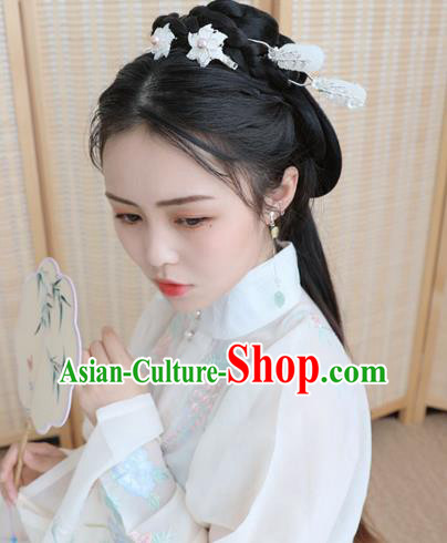 Chinese Ancient Women Bamboo Jade Hair Clips Hairpin Headwear Hanfu Hair Accessories Chinese Ancient Women Bamboo Jade Hair Clips Hairpin Headwear Hanfu Hair Accessories