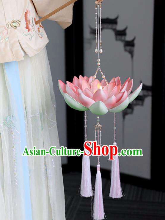 Chinese Ancient Large Lotus Lantern Women Accessories Lantern Festival Lamp Chinese Ancient Large Lotus Lantern Women Accessories Lantern Festival Lamp