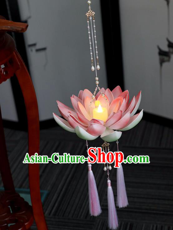 Chinese Ancient Large Lotus Lantern Women Accessories Lantern Festival Lamp Chinese Ancient Large Lotus Lantern Women Accessories Lantern Festival Lamp