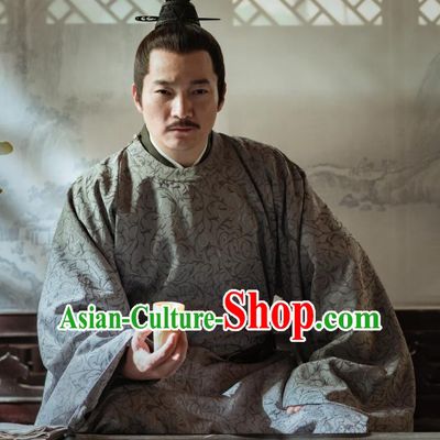 Chinese Ancient Song Dynasty Prime Minister Official Garment Clothing and Headwear Drama Serenade of Peaceful Joy Chancellor Yan Shu Apparels