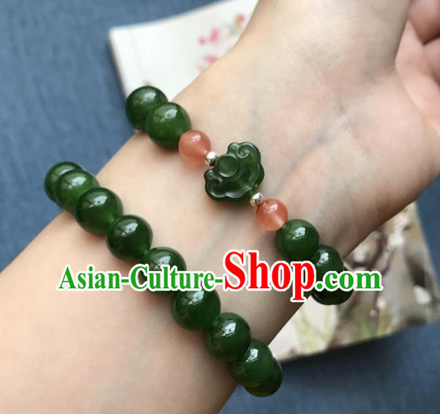 Chinese Ancient Hanfu Jade Bangle Wristlet Accessories Jade Cloud Bracelet Jewelry Chinese Ancient Hanfu Jade Bangle Wristlet Accessories Jade Cloud Bracelet Jewelry