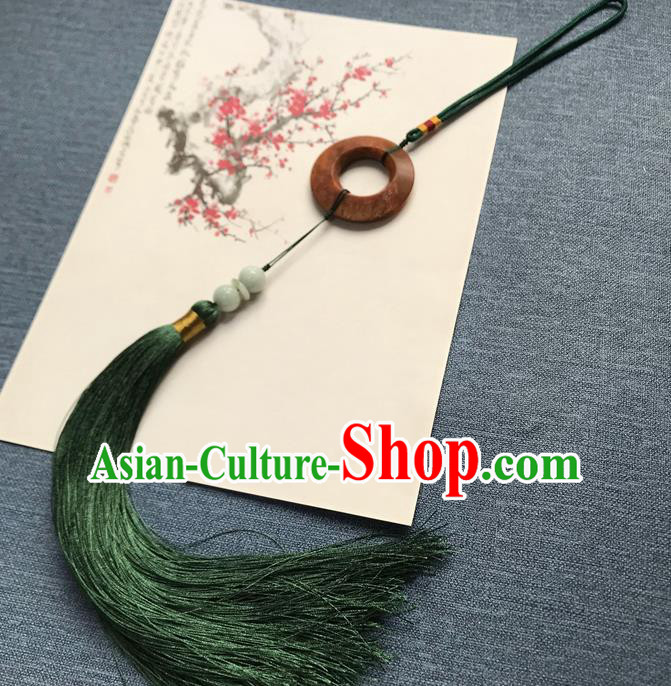 Chinese Ancient Hanfu Green Tassel Pendant Jade Brooch Jewelry Accessories Lappet Chinese Ancient Hanfu Green Tassel Pendant Jade Brooch Jewelry Accessories Lappet