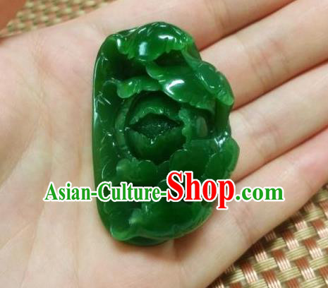 Chinese Ancient Carving Peony Jade Accessories Jade Handgrip Hetian Jade Craft Pendant Chinese Ancient Carving Peony Jade Accessories Jade Handgrip Hetian Jade Craft Pendant