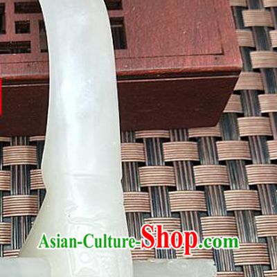 Chinese Ancient Scholar White Jade Hairdo Crown Headwear Hair Accessories Hanfu Hetian Jade Hairpin