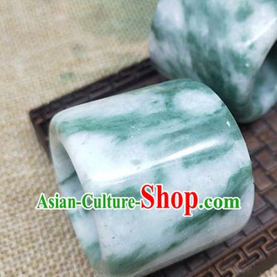 Chinese Ancient Hanfu Jade Ring Finger Annulus Accessories Men Jade Jewelry