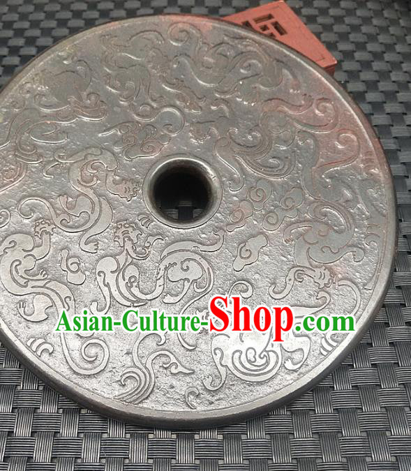 Chinese Handmade Retro Jade Label Craft Jade Necklace Accessories Carving Dragons Pendant Chinese Handmade Retro Jade Label Craft Jade Necklace Accessories Carving Dragons Pendant