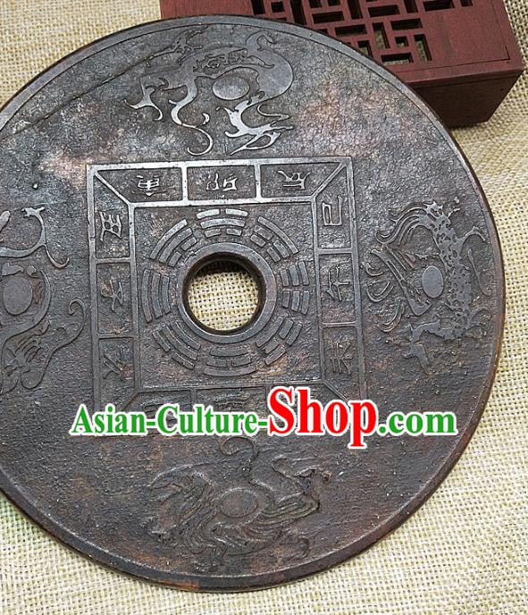 Chinese Jade Handgrip Craft Carving Eight Diagrams Accessories Jade Handiwork Jade Disc Chinese Jade Handgrip Craft Carving Eight Diagrams Accessories Jade Handiwork Jade Disc