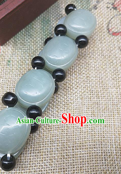 Chinese Ancient Hanfu Jade Bangle Accessories Hetian Jade Jewelry Turtle Shell Bracelet Chinese Ancient Hanfu Jade Bangle Accessories Hetian Jade Jewelry Turtle Shell Bracelet