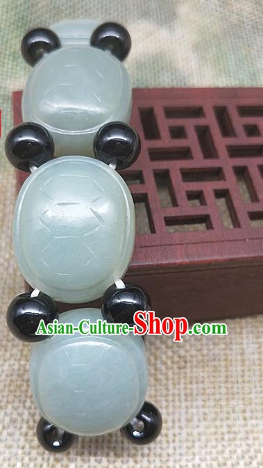 Chinese Ancient Hanfu Jade Bangle Accessories Hetian Jade Jewelry Turtle Shell Bracelet Chinese Ancient Hanfu Jade Bangle Accessories Hetian Jade Jewelry Turtle Shell Bracelet