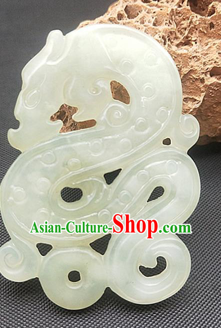 Chinese Ancient Jade Necklace Accessories Jade Label Craft Carving Dragon Hsiuyen Jade Pendant Chinese Ancient Jade Necklace Accessories Jade Label Craft Carving Dragon Hsiuyen Jade Pendant