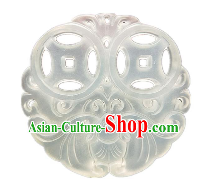 Chinese Handmade Jade Accessories Pendant Hsiuyen Jade Label Carving Bat Jade Necklace Craft Chinese Handmade Jade Accessories Pendant Hsiuyen Jade Label Carving Bat Jade Necklace Craft