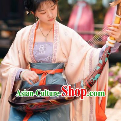 Chinese Ancient Song Dynasty Princess Fukang Historical Costumes and Headpieces Drama Serenade of Peaceful Joy Zhao Huirou Hanfu Dress Garment