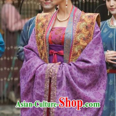 Chinese Ancient Garment Song Dynasty Empress Historical Costumes and Headpieces Drama Serenade of Peaceful Joy Queen Cao Danshu Dress