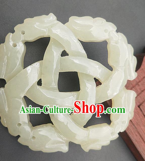 Chinese Handmade Jade Carving Necklace Accessories Handgrip Craft Jade Jewelry Jade Dragon Pendant Chinese Handmade Jade Carving Necklace Accessories Handgrip Craft Jade Jewelry Jade Dragon Pendant